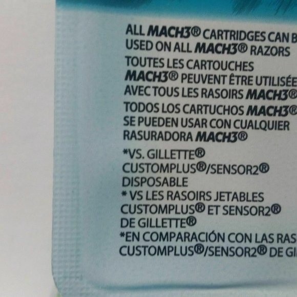 Gillette Mach 3 Refill Razor Blade Refills 4 Pack - Picture 10 of 13